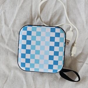 Portable Bluetooth Speaker - Blue Checkered